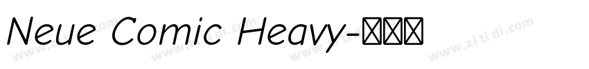 Neue Comic Heavy字体转换